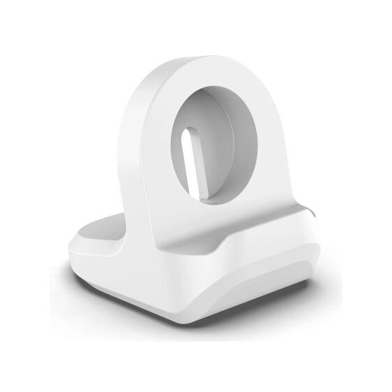 Support silicone pour charge Apple Watch BLANC